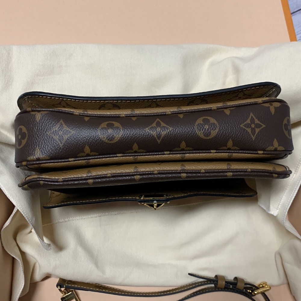 Louis Vuitton Brown Pochette Metis Reverse Monogram Canvas Crossbody Bag - Picture 9 of 16